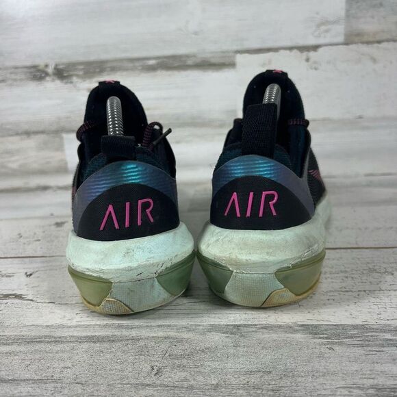 Nike  Womens Air Max Fly‎ Low Top Running Shoes Black Fuchsia Teal Mint Size 8.5 - Picture 3 of 7